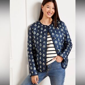 Talbots Quilter Collarless Jacket (S)
